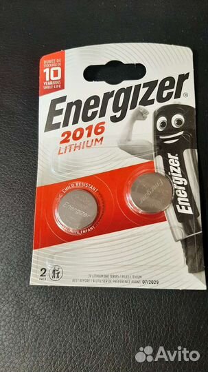 Батарейка cr 2016 energizer