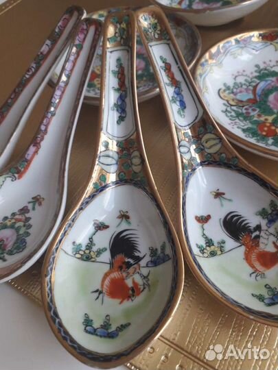 Миниатюрные пиалки Китай, ручной росписи