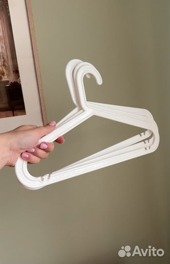 Вешалки плечики икеа багис IKEA baggis белые