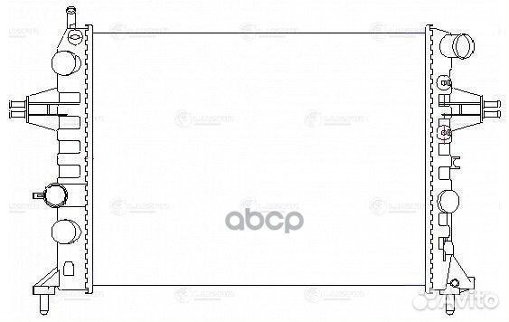 Радиатор охл. для а/м Opel Astra G (98) /Zafira