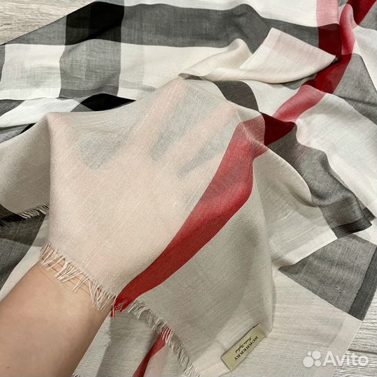 Оригинал Burberry Шарф палантин шерсть/шёлк