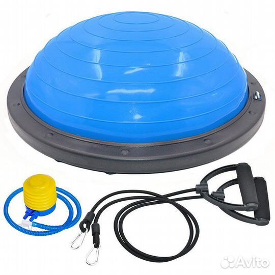 Полусфера bosu гимнастическая, 58см., синий в
