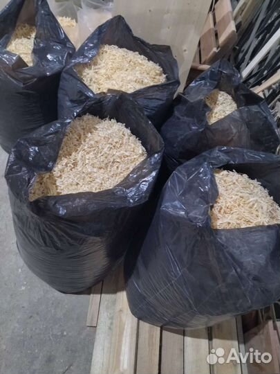 Опилки стружка в мешках