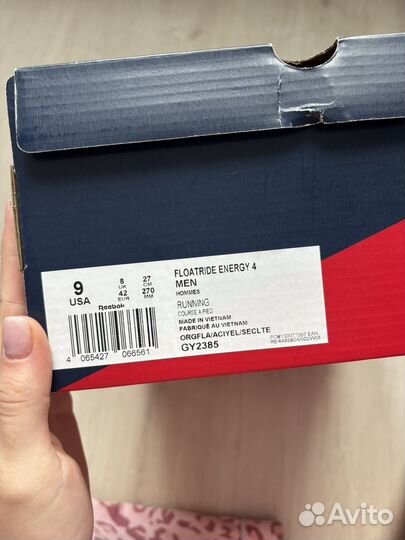 Мужские кроссовки reebok новые