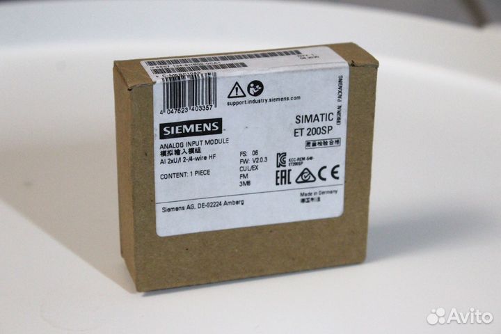 Siemens simatic ET 200SP 6ES7134-6HB00-0CA1