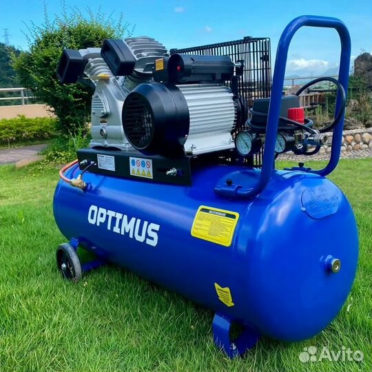 Компрессор поршневой 420 л/мин ресивер 100л 220в