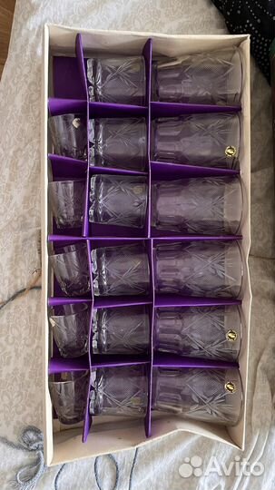 Бокалы Подарочный набор гусь хрустальный