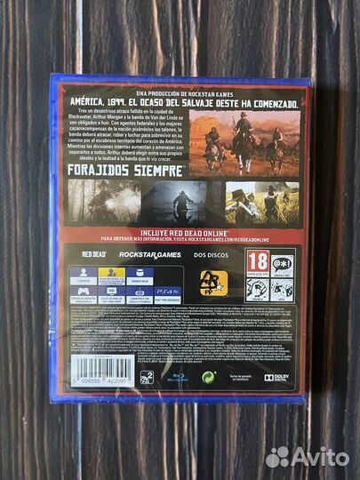 Red dead redemption 2 ps4 диск новый