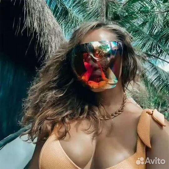 Солнцезащитные очки маска экран