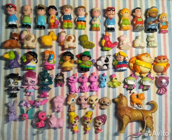 Мини фигурки зверушки разные маленькие