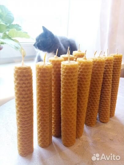 Свеча медовая из вощины