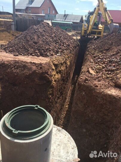 Водопровод, септик, канализация, выгребная яма