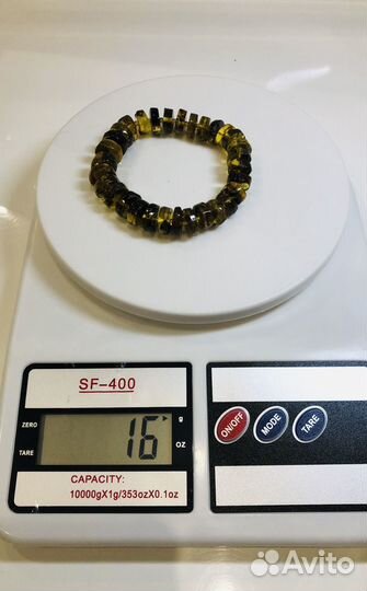 Бусы и браслеты 'шайбы'из дикого янтаря