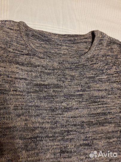 Джемпер свитер вязаный лён