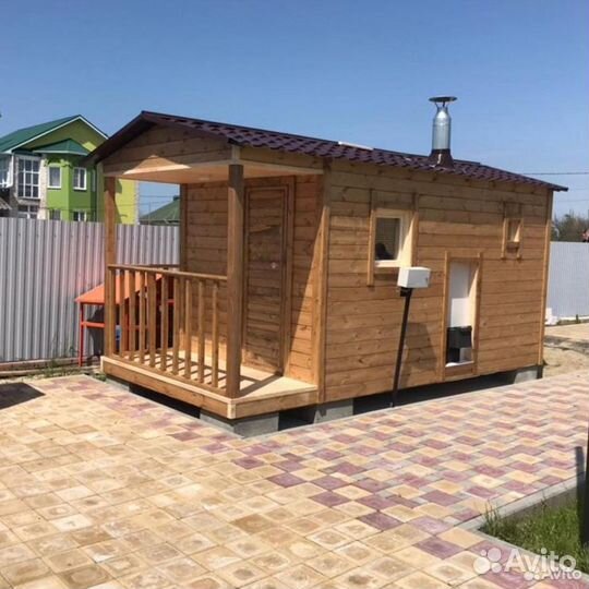Готовая модульная баня 6м*2.5м