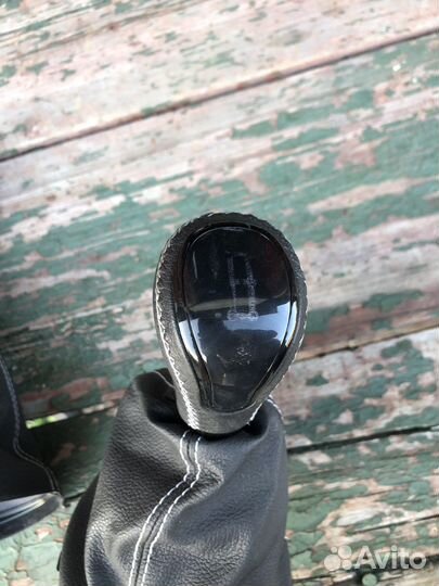 Люкс ручки кпп и ркп шеви нива серая нить(черные)