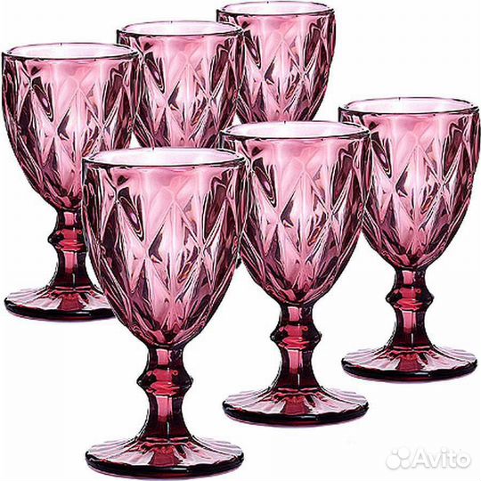 Набор бокалы/стаканы 240 мл, по 6 штук