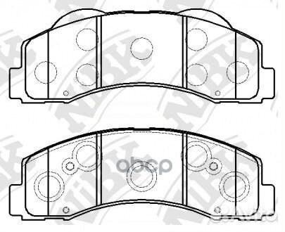 PN51003 Колодки тормозные ford 150 17- передние