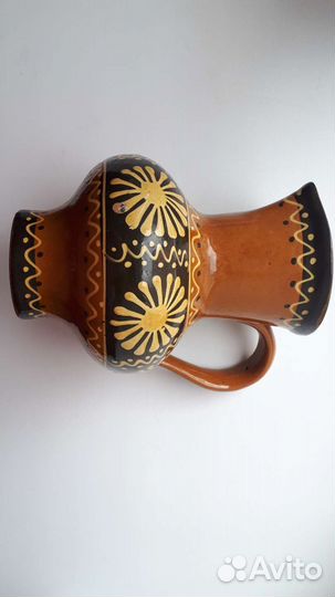 Ваза/Кувшин керамический большой, СССР, винтаж