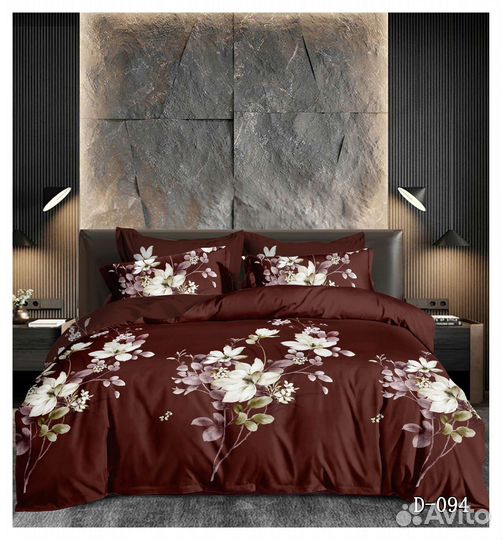 Постельное белье евро поплин