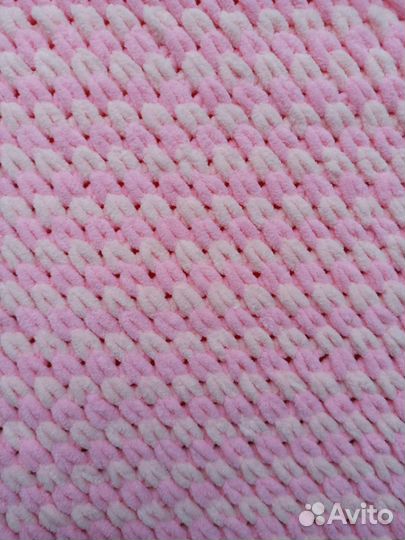 Плед плюшевый ручной работы