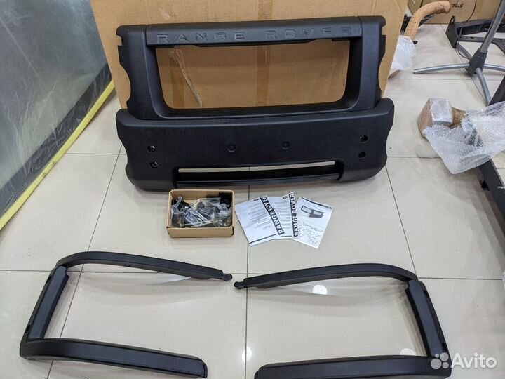 Защита переднего бампера range rover L322