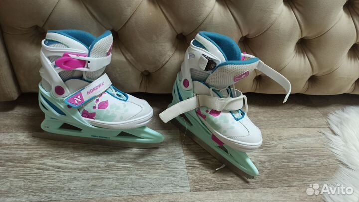 Коньки детские раздвижные nordway 31 36