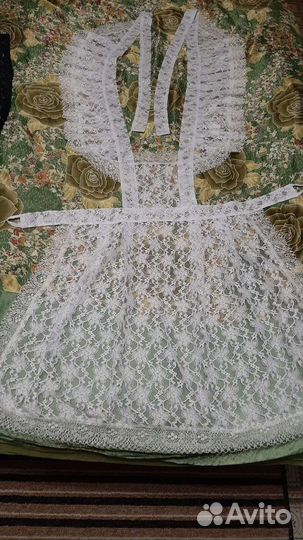 Белый школьный фартук