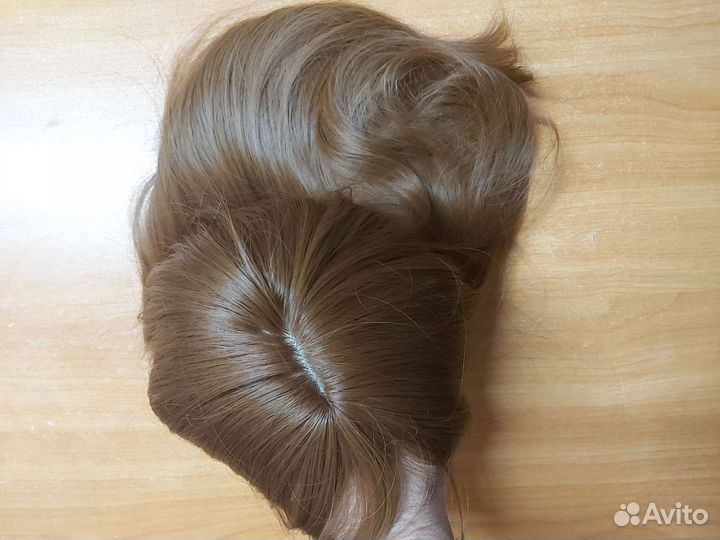 Парик женский с чёлкой натуральный длинна 55см