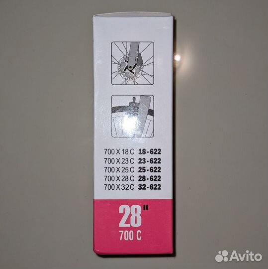 Камера TPU для велосипеда 700C/622/28 18-32mm