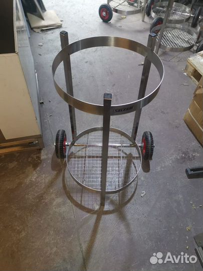 Тележка для мусорных пакетов нержавеющая сталь