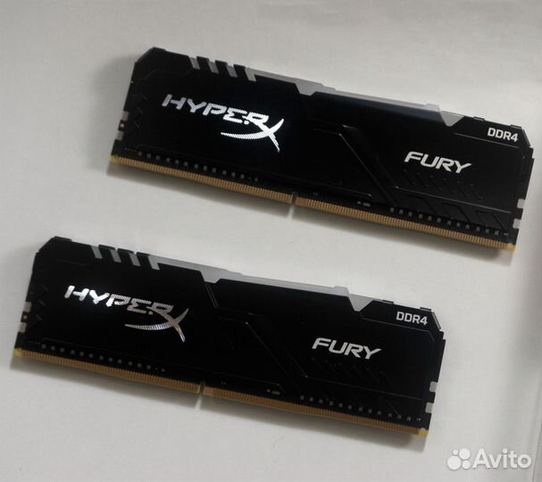 Оперативная память HyperX Fury 2x8gb RGB ddr4