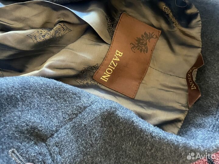 Новое мужское пальто bazioni 46/182 шерсть 100%