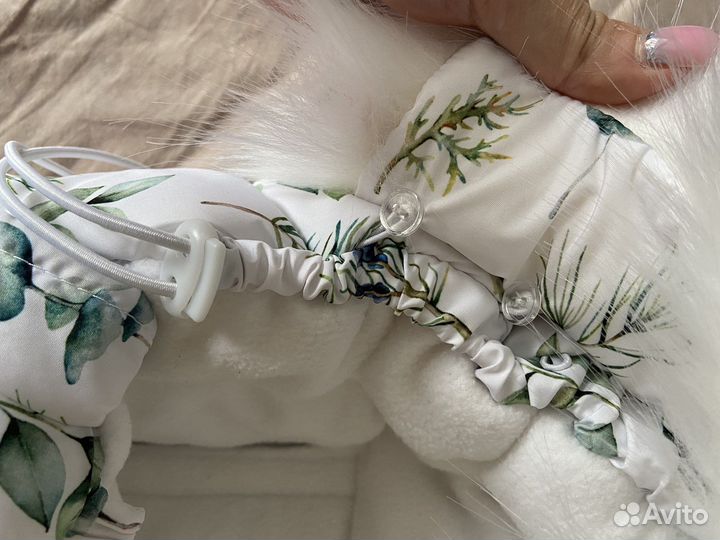 Зимний кокон конверт 0-3