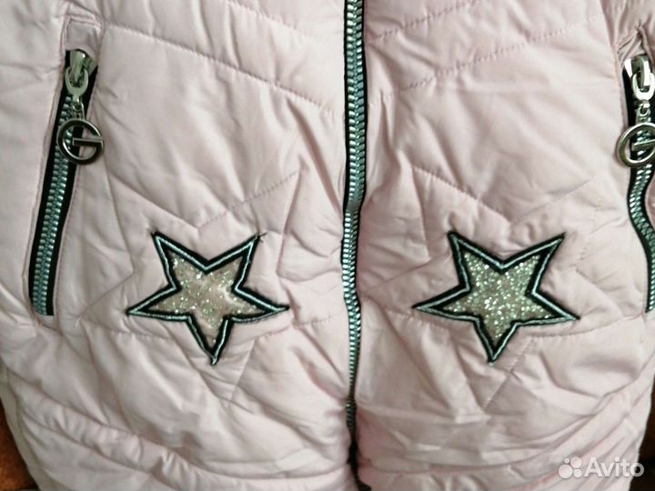 Зимняя куртка на девочку 140