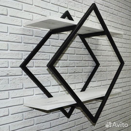 Полка настенная в стиле лофт