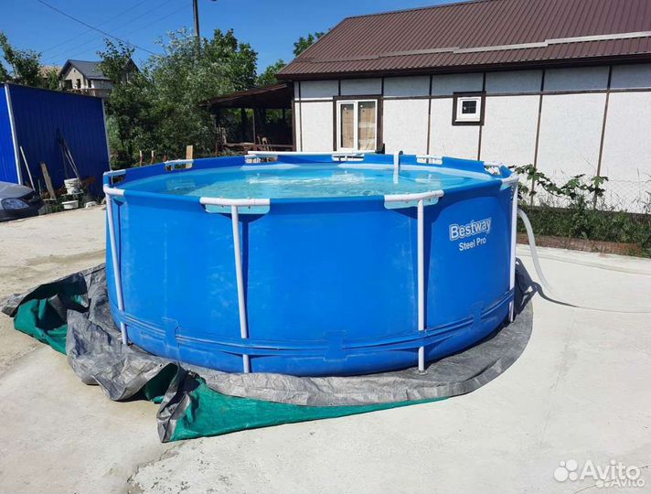 Каркасный бассейн 305 100 новый + фильтр-насос