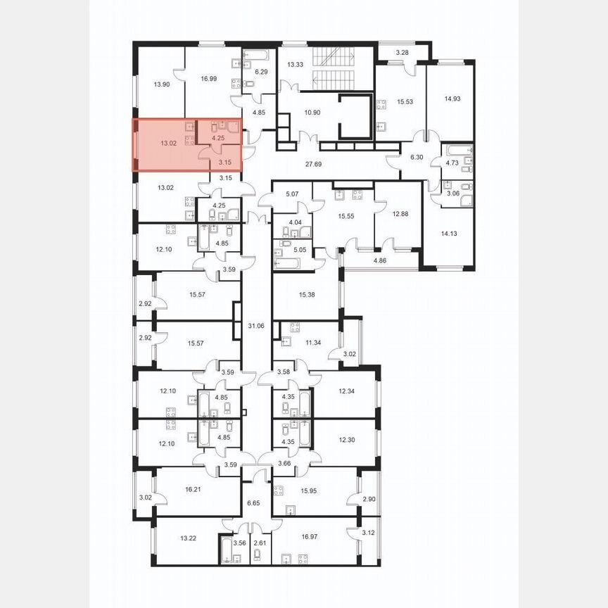 Квартира-студия, 20,4 м², 2/9 эт.