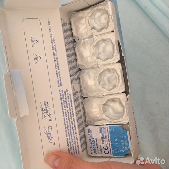Контактные линзы acuvue 1 day moist