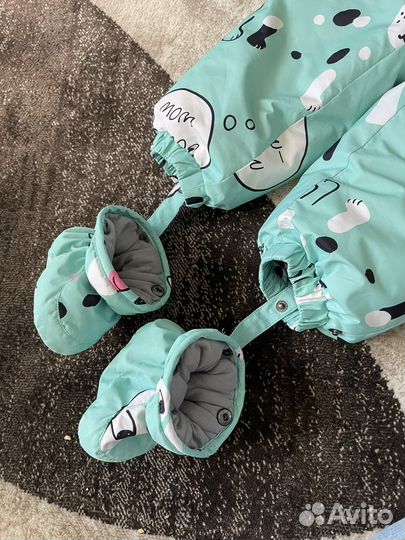 Зимний комбинезон для девочки 74-80