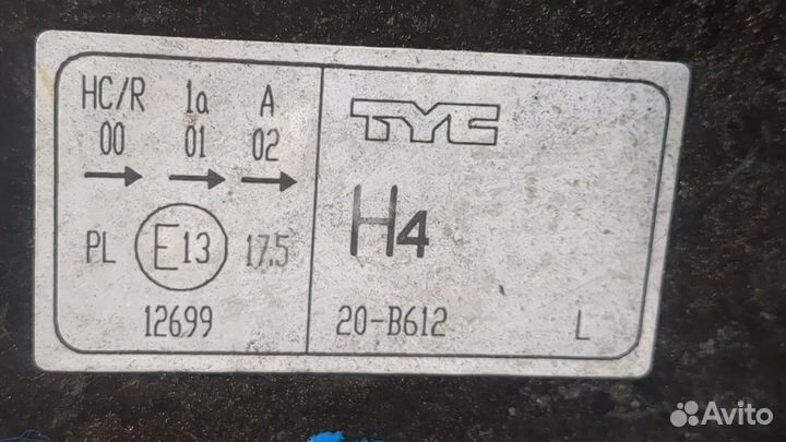 Фара (передняя) левая Skoda Fabia, 2008