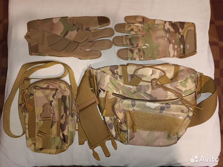 Сумка тактическая камуфлированная на пояс