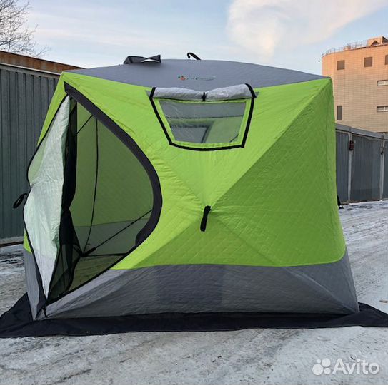 Зимняя палатка куб трехслойная 210х210
