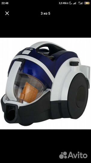 Пылесос с контейнером для пыли LG Kompressor VC731