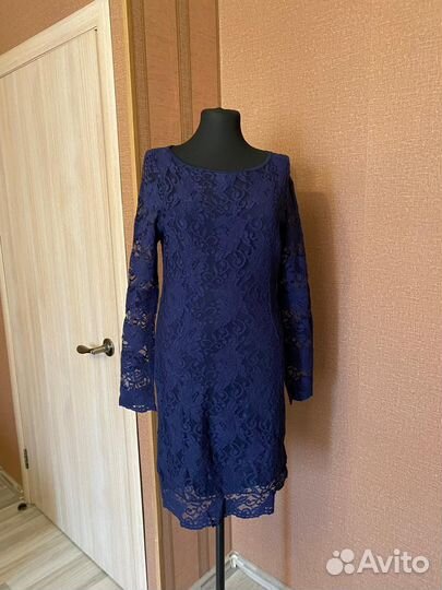 Платье гипюр кружево 46