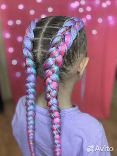 Боксерские косы/брейды/афрохвост/косы в школу
