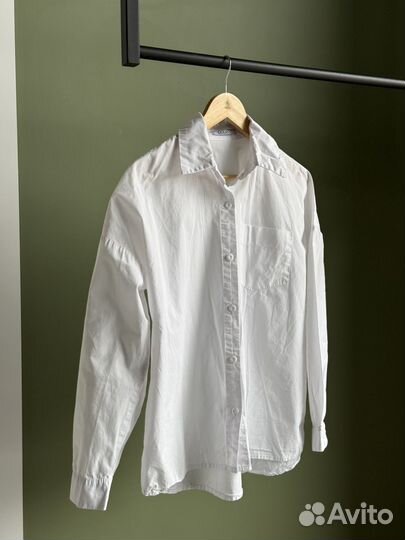 Рубашка белая женская оверсайз