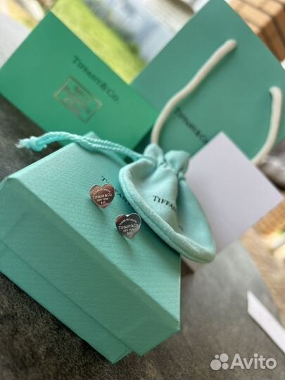 Серьги Tiffany&Co сердечки