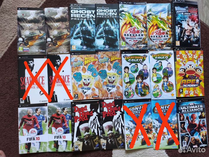 Обложки и инструкции для игр PSP