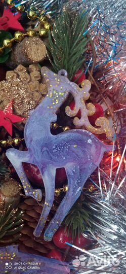 Новогодние игрушки из эпоксидной смолы